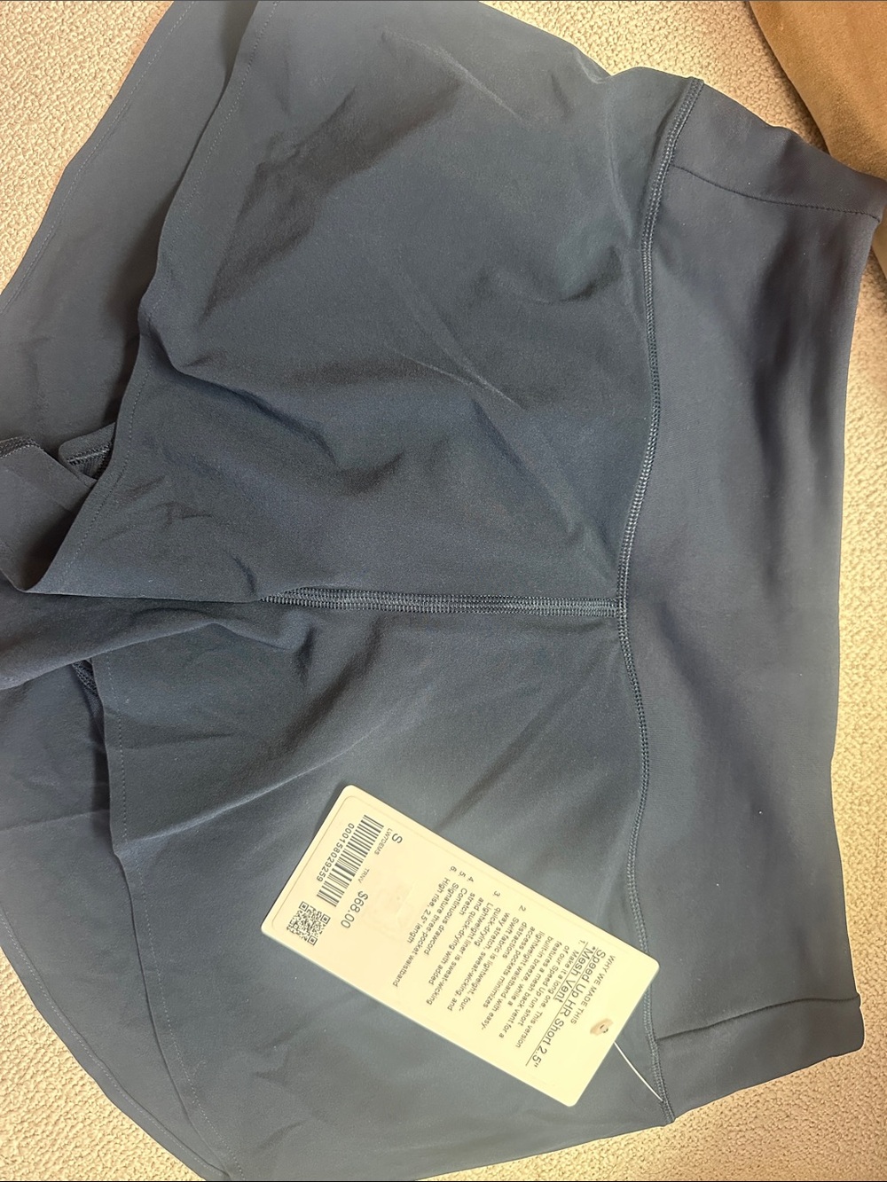 Speed up HR Short 2.5” Mesh Vent Navy Blue NWT